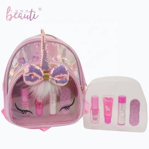 Ensemble de <span class=keywords><strong>maquillage</strong></span> pour filles personnalisé, lavable, non toxique, avec sac, baume à lèvres, brillant à lèvres, ensemble de <span class=keywords><strong>maquillage</strong></span> pour enfants - Product Image 2