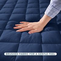Protège-matelas matelassé en coton imperméable et rafraîchissant, anti-acariens, lavable en machine, pliable, pour la maison