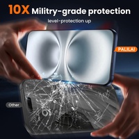 Kit de protection d'écran anti-espion 3D 28 degrés en verre 9H pour iPhone 15 16 17 18 Pro Max Plus Air 16e 17e Magic Tray