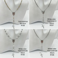 Collier en acier inoxydable XUPING JEWELRY avec pendentif médaille Vierge Marie et croix, bijou religieux unisexe, cadeau