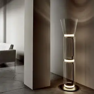 현대 유리제 지면 램프 예술 다방 별장 호텔 침실 LED dimmable 장식적인 led 지면 점화