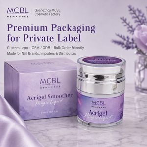 Liquide de lissage professionnel pour gel à ongles 50ml, sans HEMA ni TPO, avec pinceau de contrôle pour extension et mise en forme, usage en salon - Product Image 3