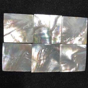 Lámina de Nácar Blanco Natural en Forma Cuadrada, Nácar Natural en Bruto, Gema de Nácar Suelta - Product Image 1