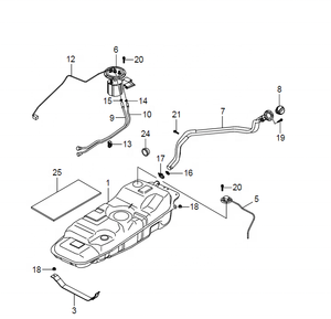 Tanque de Combustible <span class=keywords><strong>SSANGYONG</strong></span>, Tanque Auxiliar, ACTYON, KYRON, REXTON, KORANDO C, MUSSO, <span class=keywords><strong>RODIUS</strong></span>, TIVOLI 2211009407 - Product Image 1