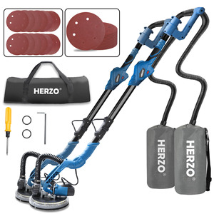 HERZO 220V Perceuse orbitale pour cloisons sèches 850W avec lumière LED industrielle HRS26D HRS26D - Product Image 1