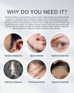 Poudre pour la ligne des <span class=keywords><strong>cheveux</strong></span> facile à utiliser avec un applicateur spécial, hautement pigmentée, fini naturel pour un volume instantané - Product Image 4