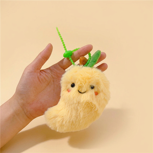 Portachiavi in peluche personalizzato a forma di frutta, all'ingrosso, simpatico giocattolo imbottito a forma di mango e ananas, ciondolo morbido a forma di animale per regali di nozze e bomboniere - Product Image 5