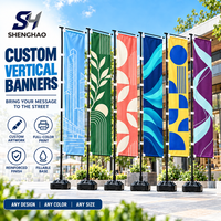 Drapeau publicitaire personnalisé double face 100% polyester 180x60cm, imprimé numériquement, anti-plis, avec mât en fibre de carbone, pour usage extérieur
