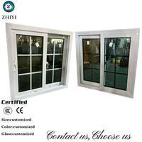 Ventana Corredera de UPVC Resistente a Huracanes con Barras de Seguridad, Doble Vidrio y Riel Suave para Proyectos Residenciales Costeros