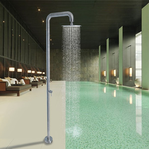 Colonne de <span class=keywords><strong>douche</strong></span> extérieure, ensemble de <span class=keywords><strong>douche</strong></span>, design luxueux avec jet de pluie brossé <span class=keywords><strong>pour</strong></span> <span class=keywords><strong>piscine</strong></span> et plage HW1003 - Product Image 2
