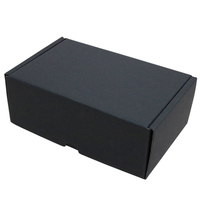 Boîte d'Expédition en Carton Ondulé Noire Grande Personnalisable avec Logo Imprimé pour Vêtements et Envois Postaux – Vente en Gros