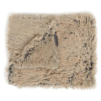 Couverture lestée personnalisée avec logo pour animaux de compagnie, couverture apaisante en fourrure shag pour animaux
