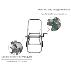 Carrello Avvolgitubo in Acciaio 50 Metri - Product Image 4