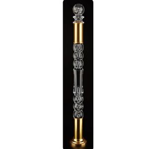 cristal clair de conception moderne balustrade verre piliers escaliers En Acier Inoxydable + balustre acrylique main courante - Product Image 3