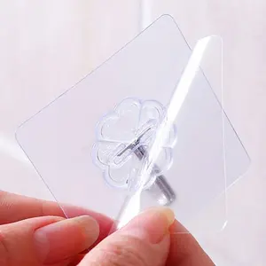 Strong transparent hook/ adhesive sticker wall hook load-bearing sucker kitchen traceless sticker