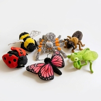 Jouets en peluche Coccinelle, Poupées Mantis, Figurines Araignée et Fourmi - Style Dessin Animé en Polypropylène et Coton, Jouets Farces de Haute Qualité et Cadeaux pour le Zoo