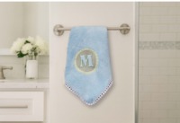 Serviette de bain en lin monogrammée, serviette personnalisée avec initiales, broderie écologique, douce, absorbante, séchage rapide, pour la maison, l'hôtel, les voyages