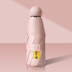 Fabricant de parapluies à capsule personnalisés, parapluie compact automatique soleil et pluie avec protection UV UPF50+ pour les commandes en gros - Product Image 2