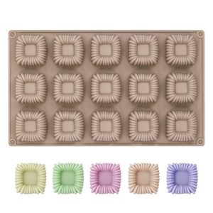 Moule à gâteau en silicone antiadhésif sans BPA, 15 cavités, qualité LFGB Platinum, de la marque MUYULINS - Product Image 3