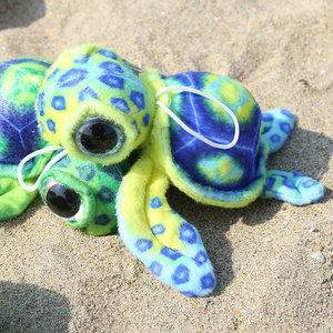 Peluche de Tortuga Pequeña Realista y Colorida con Cordón, de Poliéster, de 31-50cm, Juguete de Peluche de Criatura Marina, para Envíos Internacionales - Product Image 4