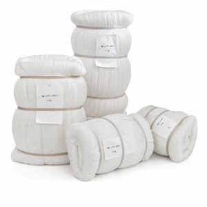 Filet de pêche en polyester blanc AEROKUN 210D/9Ply, mailles multiples, profondeur 400M, longueur 70Yards, filet de pêche personnalisé en gros - Product Image 1