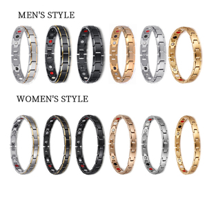 Pulsera Magnética de Acero de Titanio para Hombre, Terapia de Energía, Oro de 24K, 4 en 1, Elementos Bio Magnéticos, Pulsera Magnética para el Alivio del Dolor - Product Image 6