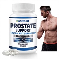 Ausreson Capsules de soutien de la prostate à base de Palmier nain, Supplément de Palmier nain amélioré pour la prostate