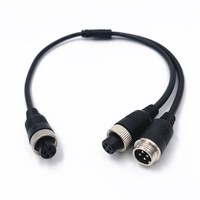 Conectores de Cable GX12 de 2m, 2 Pines, 3 Pines, 4 Pines, Cable de Extensión con Conector Macho a Hembra, M12 de 5 Pines y 6 Pines
