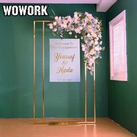 Fournisseur d'usine WOWORK grande lettre florale en métal lettre numérotée de fleur personnalisée pour décoration de fête de mariage