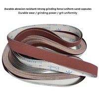 1 buah Sabuk Abrasif TJ538 2100*50 |   Kain Amplas Merah 915*50mm untuk Pemolesan & Pengasahan Logam Stainless Steel, Keras & Lembut |   Korundum Coklat