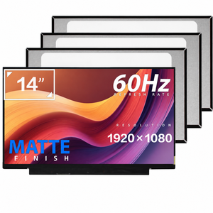 พรีเมี่ยม 14 นิ้ว 1920x1080 ฟูลเอชดี สลิม 60hz Edp 30 พิน จอแอลซีดีคอมพิวเตอร์แบบไม่สัมผัส B140HAN04.1 B140HAN04.0 สำหรับธุรกิจ - Product Image 1