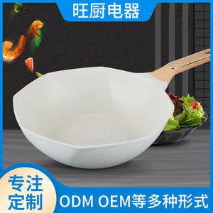 Wok antiadherente Yongkang con revestimiento de piedra Maifan de 30 cm para cocinas de gas e inducción - Product Image 4