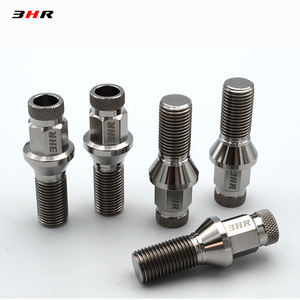 Tornillo de <span class=keywords><strong>rueda</strong></span> de titanio Gr5 3HR, M12 x 1,25x28mm, moledor estilo heptogonal para Fiat, <span class=keywords><strong>Peugeot</strong></span>, Citroen, etc. - Product Image 6