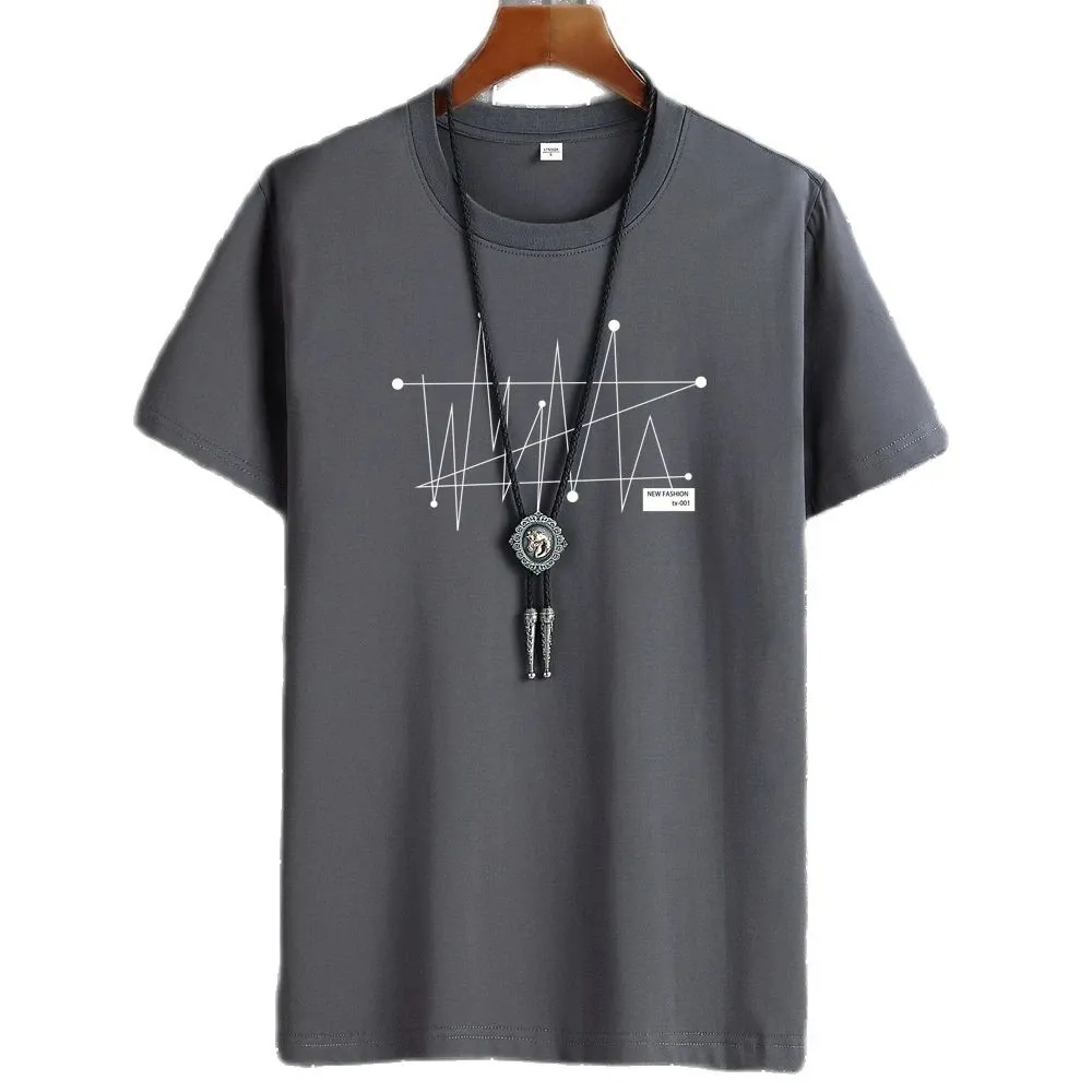 JX Tshirt Tops Oversize Hommes Loose Tee 100% Coton Fashion Goth Print Hommes T-shirt à manches courtes Summer New Male Casual Tshirt
