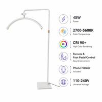 Lampe de table de manucure professionnelle Osum Beauty Salon, en aluminium moderne, avec lumière LED, réglable en hauteur et commande tactile