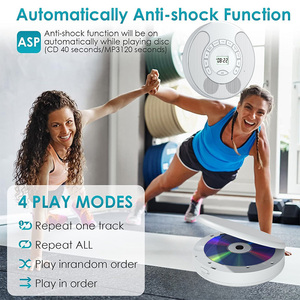 Reproductor de CD con Bluetooth de Modo Dual, Transmisor y Receptor de Audio Inalámbrico, Sistema de Sonido Estéreo Portátil con USB y AUX para el Hogar - Product Image 5