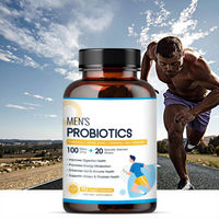 Compléments alimentaires à base de plantes pour la santé digestive des hommes adultes, enzymes, probiotiques, capsules, palmier nain, canneberge, santé intestinale, immunité, prostate, urinaire