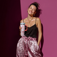 Ensemble cadeau personnalisable : Gobelet isotherme 40 oz avec poignée + Tasse à café 14 oz avec plusieurs couvercles, Ensemble de gobelets isothermes en gros pour promotion