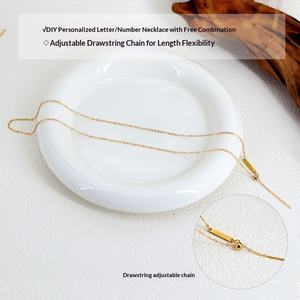 Anti-aanslag 316L 18k roestvrijstalen luxe op maat gemaakte armband letterbedel voor het maken van sieraden groothandel - Product Image 3