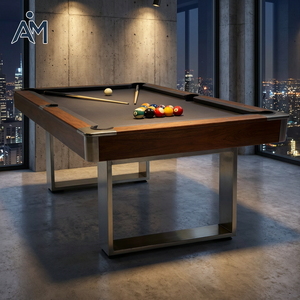 Timber Sizes Table Professional Pool Table - 9ft Solid Wood Slate Bed