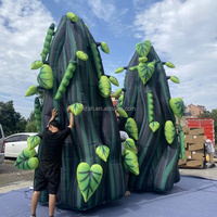 Arbre gonflable personnalisé en forme de tige de haricot ou de liane pour festival de musique, jungle, carnaval, scène d'événement sur le thème de la forêt ou décoration de parc