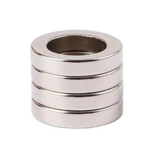 고출력 강한 대형 빅 마그네틱 링 D100 N45 N52 방사형 직경 영구 자화 네오디뮴 링 자석 - Product Image 4