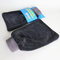 Gant de lavage en microfibre sans peluches et sans traces, multi-usages pour le detailing automobile et le nettoyage domestique