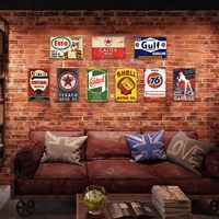 Panneaux de garage en métal vintage personnalisés, décor mural rétro pour station-service, idéal pour la décoration de la maison ou de la « Man Cave », affiches de 8x12 pouces pour atelier de voitures anciennes