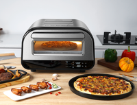 Four à pizza italien électrique/électronique en brique, four à pizza commercial en pierre