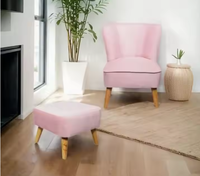 Nordic Light Luxe Cadre En Bois En Forme De Coquille Dossier Chaise Ligne Tissu Unique Mini Canapé Chaise pour Enfants