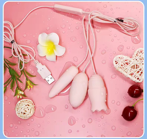 Jumping Love Egg Vibrator - 9-frequency Masturbator Massage Waterproof Long-Last 2H USB Recharge Quite and Easy Clean Wholesale - Product Image 5