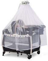 Lit de voyage portable moderne en métal pour bébé, berceau cododo, lit pliant, grand parc pour enfants, lit bébé détachable pour chambre d'enfant à domicile