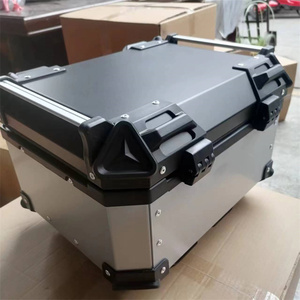 65L 55L universel luxe <span class=keywords><strong>moto</strong></span> coffre en alliage d'aluminium coffre scooter étanche queue boîte de rangement boîte supérieure - Product Image 6