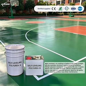 Revêtement imperméable en polyurée résistant à l'usure pour les sols des terrains de jeux scolaires, résistant aux UV, antidérapant, <span class=keywords><strong>peinture</strong></span> pour sols extérieurs - Product Image 1